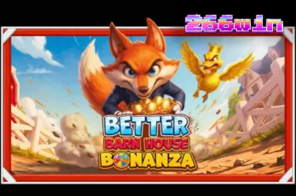 Interface colorida e animada do jogo Better Barn House Bonanza com personagens da fazenda.